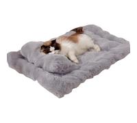 Generico Cama para mascotas, lavable con forro térmico para mascotas, cama para perros y gatos | Soft Mattress With Detachable Pillow For Small Medium Large Puppy Kitten Indoor Home Couch Floor Crate