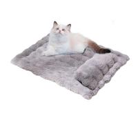 Generico Cama para mascotas, lavable con forro térmico para mascotas, cama para perros y gatos | Soft Mattress With Detachable Pillow For Small Medium Large Puppy Kitten Indoor Home Couch Floor Crate