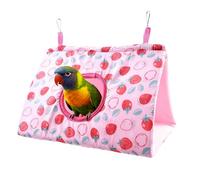 Genérico Cama para Pájaros - Juego De Escalada Cálido - Casa para Cotorras - para Accesorios de Jaula para el Invierno para Periquitos Conuros Cacatúas Canarios y Aves