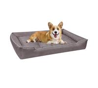 Genérico Cama Perros Medianos-Suave Cama para Gatos Camas Antideslizante Mascotas Resistente E Impermeable Ideal para Mascotas PequeñAs, Medianas Y Grandes (Gris-Beige, XL:90 x 60 cm)