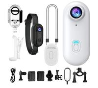 Genérico Cámara de acción del Pulgar - Cámara de Video portátil | Magnética 360 Grados Herramienta de resolución 4K rotatable para Esquiar la transmisión de vlogging Submarino Viajar Aventuras