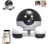 Genérico Cámara Robot Patrol Buddy, Patrol BOT, cámara robótica sobre Ruedas, cámara for Mascotas con visión de 360° for Interiores, comunicación bidireccional, visión Nocturna HD(WiFi)