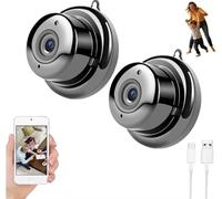 Genérico Cámara Ultra Invisible sin Enchufe Mejorada 2026, cámaras pequeñas HD 1080p Ocultas inalámbricas, Gran Angular de 170°, Mini Camara espia, cámara de Seguridad portátil para(2pcs)