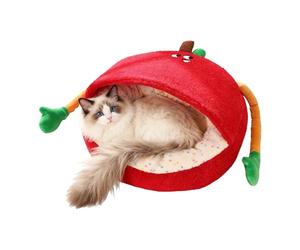 Generico Camas para perros - Invierno para mascotas semicerradas antideslizantes, para gatos - Para cachorros dormitorio El Warm Kitten Nest ofrece spa interior, balcón, apartamento casa