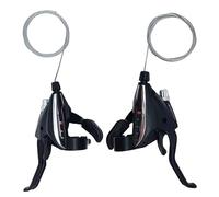 Generico Cambio para bicicleta de montaña, palancas 3 x 9 velocidades | Juego de 1 par de palancas para cambio de bicicleta, para carretera plegable Fitness Touring desplazamiento urbano al aire libre