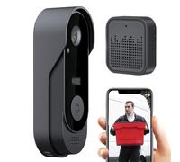 Genérico Camera - AI Human Detection | Ring Chime, Camera Wireless, Wireless Video Doorbells Camcorder, Motion Detection Monitor Two-Way Talk Cloud Storage For Remote Work Visitor Alerts