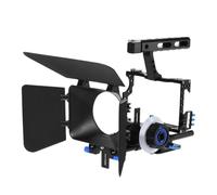 Genérico Camera Cage, Kit de Jaula for videocámara, Sistema de filmación, Compatible con Panasonic GH4, Sony A7S/A7/A7R/A7RII/A7SII/A7IV ILDC(Blue)