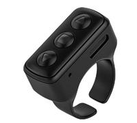 Genérico Camera Remote Shutter Ring - Wireless Phone Controller Device, Video Recording Accessory, Function Media Control Tool | Suitable For Selfie Streaming Music Playback Mobile Content Creat