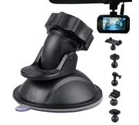 Genérico Camera Suction - Universal Car Camera For Vlogging with 5 Adapters | Strong Suction Cup, 360° Adjustable Car Dashboard & Windshield Holder For Photography, Navigation, Travel & Video
