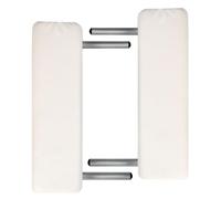 Genérico Camilla de Masaje Plegable 2 Zonas Estructura de Aluminio Crema,Salud y Belleza,Cuidado Personal,Masaje y relajación,Mesas de masaje-110085