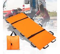 Genérico Camilla de Transporte Plegable Oxford Impermeable Grueso Acolchado Plegable Primeros Auxilios Camilla Suave con 12 Asas Estiramiento de Espalda de Rescate,F