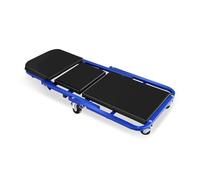 Genérico Camilla Móvil Y Asiento Neumático For Talleres De Reparación, Plegable 2 En 1 Forma Z,for Recostarse O Sentarse(Black)