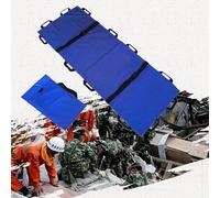 Genérico Camilla Suave Plegable Oxford con 12 Asas Camilla Trasera Impermeable Plegable de Rescate de Emergencia con Bolsas de Almacenamiento para Hospital Clínica Hogar Instalaciones,Azul