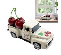 Genérico Camión Modelo,Camión En Miniatura con 3 Frutas Falsas - Ornamento De Mesa Decorativo, Vehículo Creativo para Exhibición En Cocina, Hogar, Granja, Aula, Y como Pieza Central para