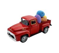 Genérico Camión Pascua, decoración del camión de Pascua | Juguetes de Coche Naves con Huevos | Decoración de Camiones Vintage de Metal, Modelo de Autos de para una Bandeja de tablé de Mesa de Granja