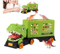 Genérico Camión Transportador de Dinosaurios - Figuras Acción Dinosaurio para Niños | Vehículos Imaginarios para Niñas Niños, Cumpleaños Fiesta Viaje Interior Casa