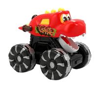 Genérico Camiones Dinosaurios,Modelo de Coche Juguete Interactivo con Luz | Vehículo Dinosaurio Encendido por Presión | para Niños Niñas Niños Pequeños Cumpleaños Navidad Día de