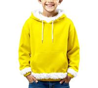 Genérico Camisa Body Niños Bolsillos para Niños, Abrigo, Camiseta, Color sólido, Otoño, Invierno, Navidad Chaleco Niños Negro Encaje, amarillo, 10-11 Años