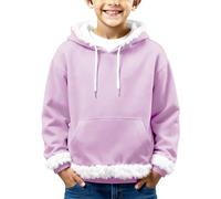 Genérico Camisa Body Niños Bolsillos para Niños, Abrigo, Camiseta, Color sólido, Otoño, Invierno, Navidad Chaleco Niños Negro Encaje, morado, 12-13 Años