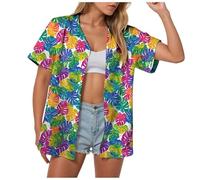 Genérico Camisa Corta De Mujer Blusas Mujer Elegantes Camiseta Verano Túnica Fluida para Elegante Blusa con Cuello En V para Blusa 2026 De Chic Y Elegante Camisa Lino Algodón