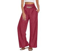 Genérico Camisa Mujer Lino Algodón Manga Corta Anchos Elásticos De Cintura Alta Estilo Retro Reductores Edad para Mujer 2020 Womens T Shirts Top Verano Moda Camiseta Woman Shirt Blusas Talla Vino XL