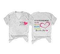 Genérico Camisas Mujer Manga Corta Blusas La Detrás De Mí: Eres Increíblemente Y Recuerda Esa Camiseta Estampada Tunica Verano Ropas Ropa Casual Top Algodon Womens T Shirts Camisetas Roupas Blanco L