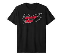 Genérico Camiseta Baron Rojo Logo Negra Hombre 100% Algodón Musica Española (FR/ES, Letras, L, Regular, Regular)
