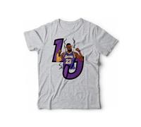 Generico Camiseta Campeones de Baloncesto Lebron 23 Baloncesto - Manga Corta - 100% Algodón, gris luminoso (ral 7035), M