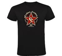 Genérico Camiseta Celtas Cortos Logotipo Negra Hombre 100% Algodón Tallas S M L XL XXL (FR/ES, Letras, S, Regular, Regular, Negro)