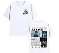 Genérico Camiseta con Estampado gráfico del Rapero Myke Towers para Hombre y Mujer, Estilo Hip Hop, de Gran tamaño y cómoda Manga Corta (DS)