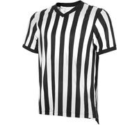 Genérico Camiseta De Árbitro para Hombre, Camisa De Árbitro, Camiseta De Árbitro con Cuello En V De Baloncesto, Camiseta De Árbitro A Rayas Blancas Y Negras para Deportes De Fútbol