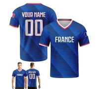 Genérico Camiseta de fútbol Personalizada, Camiseta de fútbol Nacional Personalizada con Nombre/número, Regalo Personalizado para fanáticos de Camisetas para Hombres, Mujeres y jóvenes (Fran-CE)