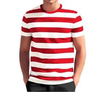 Generico Camiseta de hombre de manga corta T-Shirts para hombre con impresión bordada vintage T-Shirts de hombre Streetwear Nozioni di Base Verano Camisetas Hombre Manga Corta Trabajo S-5XL, Sandía