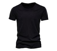 Generico Camiseta de hombre de manga corta T-Shirts para hombre con impresión bordada vintage T-Shirts para hombre, Streetwear Nozioni di Base de verano, camiseta blanca para hombre, ligera y