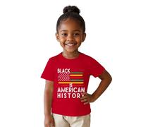 Genérico Camiseta de Manga Corta con diseño Inspirador para niñas y Ideal para el de la Historia Negra y Uso Casual Diario