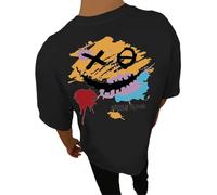 Genérico Camiseta de Manga Corta Hombre Textura T-Shirts Lindas Camisetas atléticas con Solapa Informal Vintage Estilo Urbano Casual Streetwear Tshirt