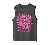Genérico Camiseta de tirantes de verano para niña sin mangas con estampado de letras gradientes ligera ideal Juegos al aire libre camiseta Niño Algodón Cómodo Vacaciones Playa, gris, 2-3 Años