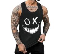 Genérico Camiseta De Tirantes Hombre Correr - Chaleco Sin Mangas con Estampado Digital 3D para Hombre Informal De Verano para Playa Chalecos Tiro