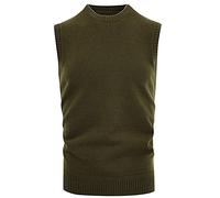 Genérico Camiseta De Tirantes Hombre Gym - Cosecha De Cuello De Invierno Sin Mangas Men's Round Sweater Autumn Sweater Y Casual Men's Tank Tops Camiseta De Hombre Talla Grande