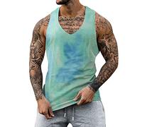 Genérico Camiseta De Tirantes Hombre Playa - Camiseta Sin Mangas Sin Tirantes Transpirable De TamañO para Hombre De Primavera Y Verano Chaleco Trabajo Lana