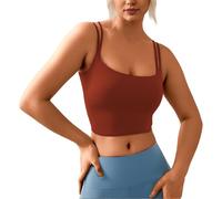 Genérico Camiseta de Tirantes para Mujer Básica Slim Fit Camisole Chaleco Acanalado Color Sólido Ligero Camisa Ajustada Elegante Camisetas sin Mangas Primavera Verano Moda