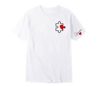 Genérico Camiseta del DíA de San ValentíN 2026 con Estampado GráFico Personalizable Camiseta Manga Corta con Diseño úNico para éL Camisa Manga Corta con Estampado de Rompecabezas