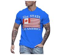 Genérico Camiseta Deportiva Hombre - Camisetas Manga Corta Hombre Camiseta de Hombre Que Hace Que Estados Unidos y Canadá vuelvan a ser Grandes