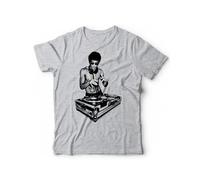 Generico Camiseta DJ Musica Maestro Artes Marciales - Camiseta para hombre Discoteca DJ Set, gris, L