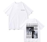 Genérico Camiseta Estampada De Rauw Alejandro, Camiseta Extragrande De Hip Hop para Hombre, Camiseta De Algodón para Hombre, Ropa De Calle Retro a La Moda (3 S)
