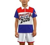 Genérico Camiseta Futbol Niño, Camiseta Manga Corta Niño, Camiseta GráFica para NiñOs Camiseta Juvenil con Estampado para Juegos Y Deportes Diarios