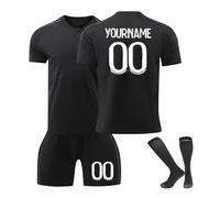 Genérico Camiseta fútbol Niño R.Madrid equipación de Fútbol Personalizadas con Nombre y Número Camiseta de Futbol Conjunto niños y Adulto Camiseta de Entrenamiento de fútbol,Corto y Calcetines