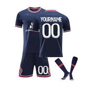 Genérico Camiseta Fútbol Paris 24/25/26 Personalizadas Nombre Número para Hombres y Niño, equipación Fútbol con Conjunto Top Pantalón Corto y Calcetines Regalo de Fútbol
