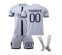Genérico Camiseta Fútbol Paris 24/25/26 Personalizadas Nombre Número para Hombres y Niño, equipación Fútbol con Conjunto Top Pantalón Corto y Calcetines Regalo de Fútbol