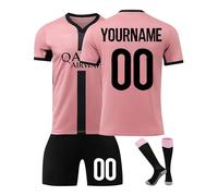 Genérico Camiseta Fútbol Paris 24/25/26 Personalizadas Nombre Número para Hombres y Niño, equipación Fútbol con Conjunto Top Pantalón Corto y Calcetines Regalo de Fútbol
